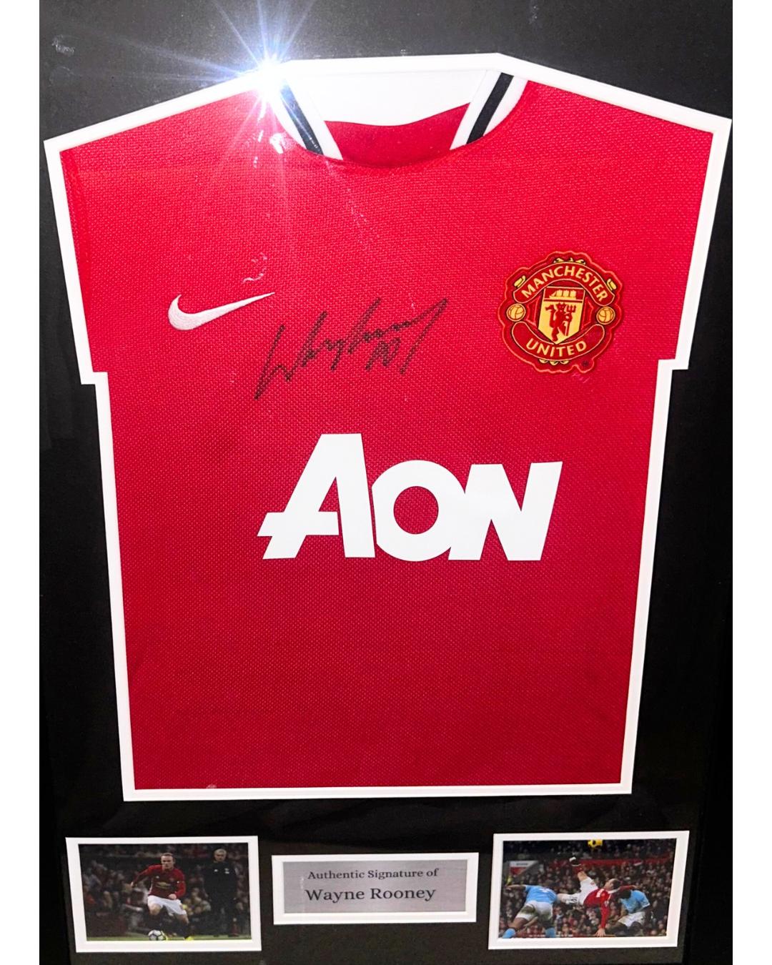 Wayne Rooney Signed Manchester United Shirt – Framed with Certificate of Authenticity