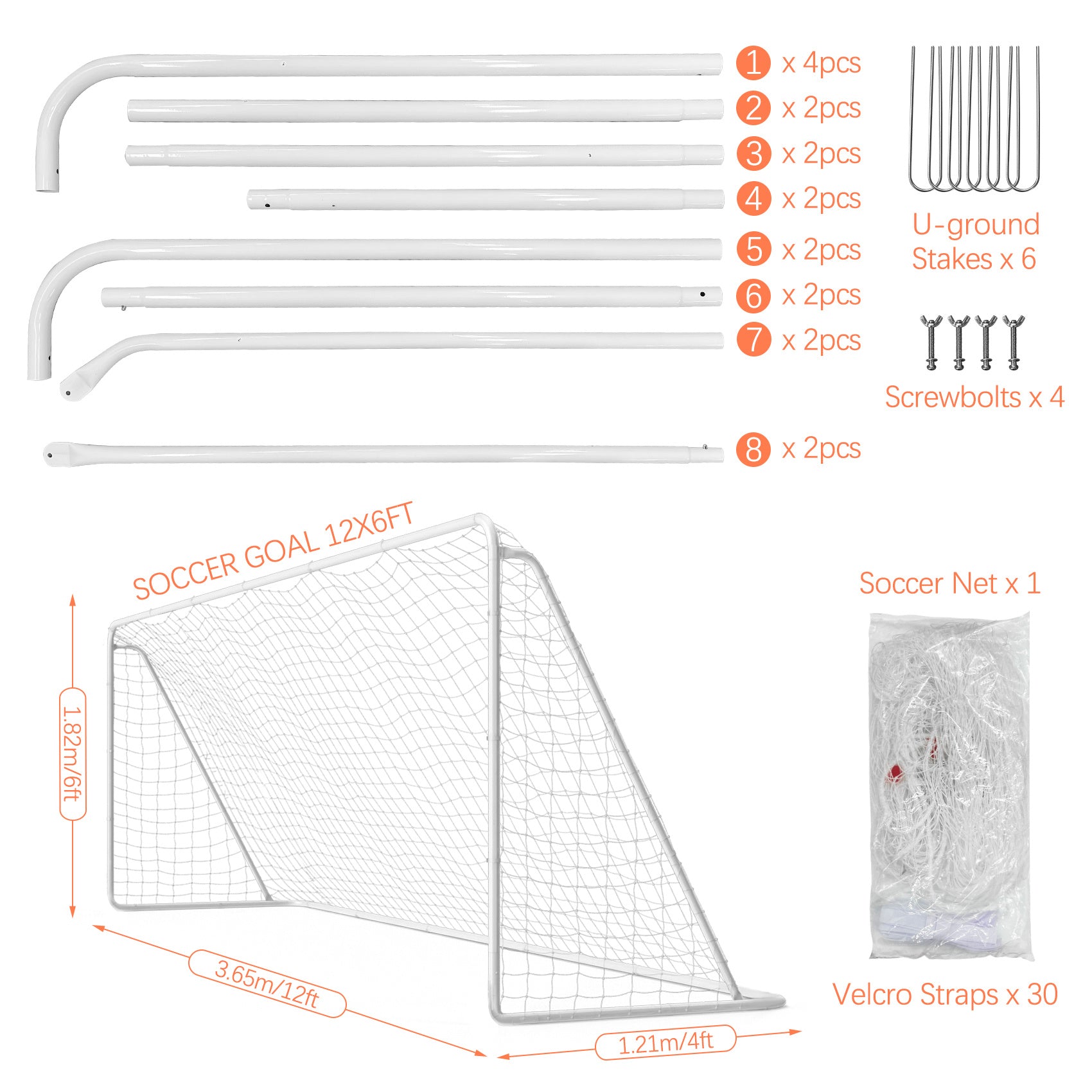 Football Goal 12x6 Ft