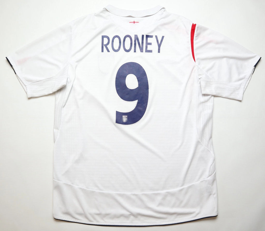 ENGLAND 2005/2007 HOME #9 ROONEY UMBRO MENS L