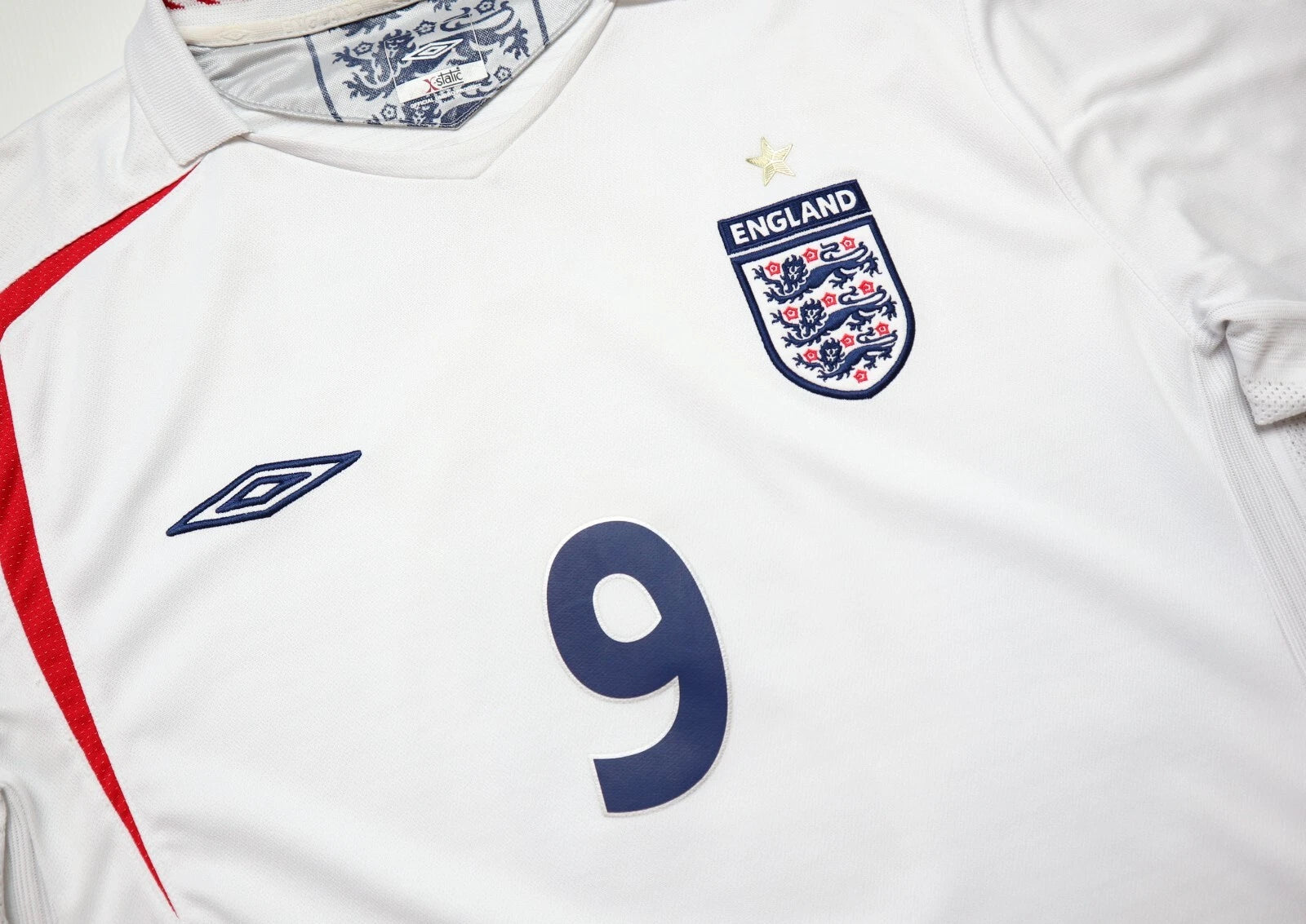 ENGLAND 2005/2007 HOME #9 ROONEY UMBRO MENS L